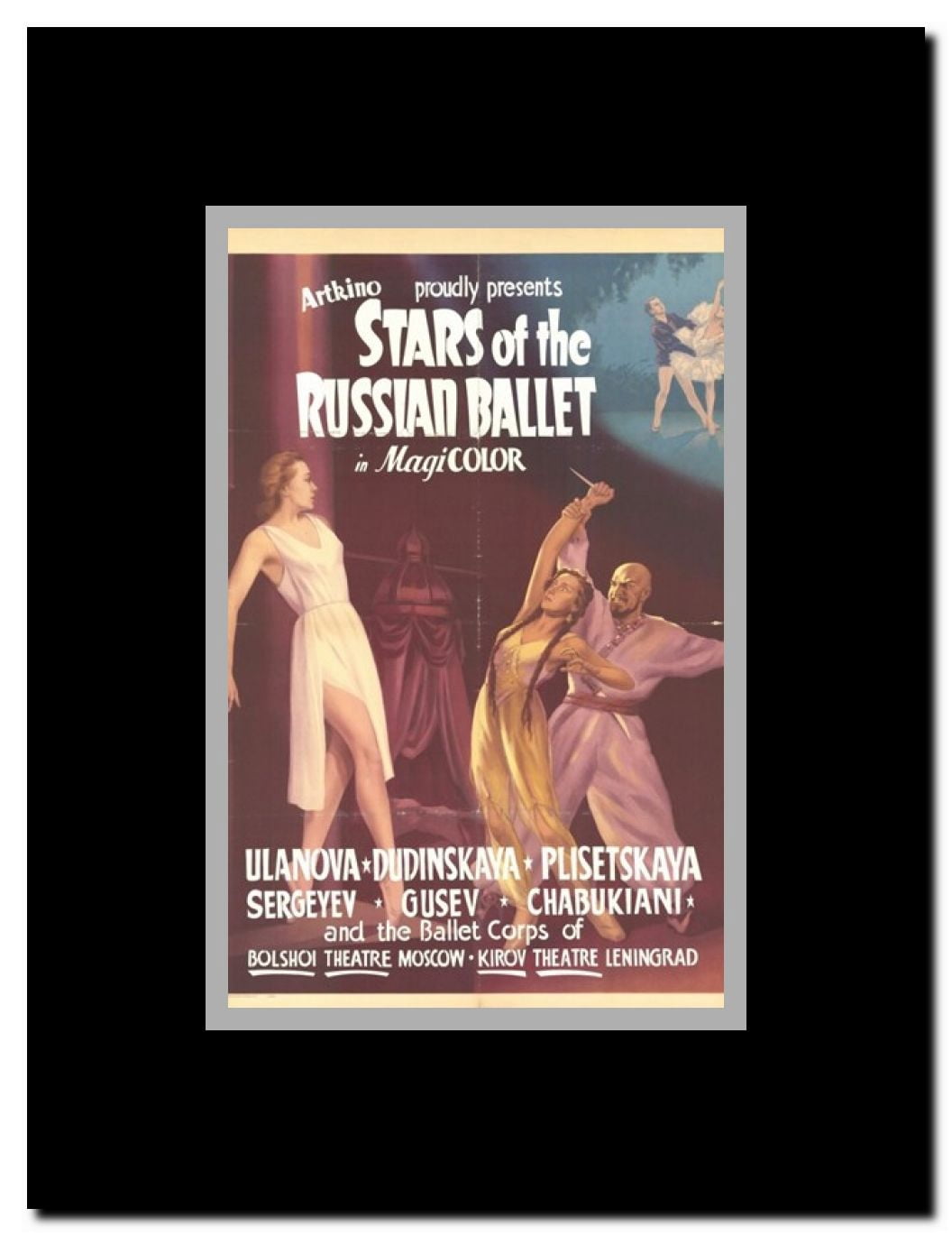 Stars of the Russian Ballet Framed Movie Poster