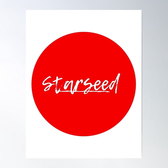 Starseed Red Circle Poster Wall Art, Modern Wall Decor For Living Room Bedroom, 16x24 UNFRAMED