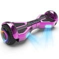 thumbnail image 1 of Starship Hoverboard with Bluetooth Speaker, Chrome Color Self Balancing Scooters with Science Fiction Design and 6.5 inch LED Wheels, 1 of 8