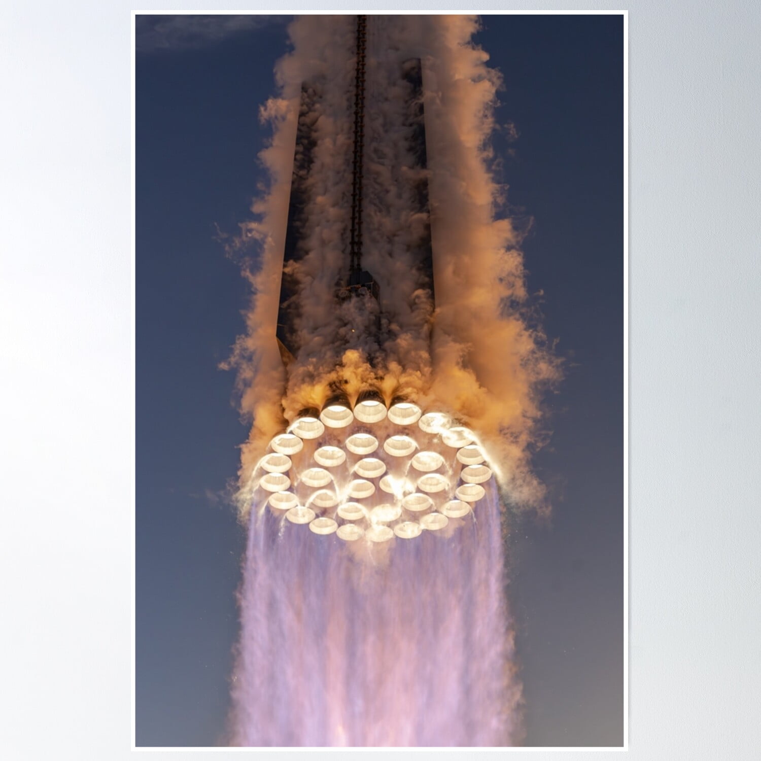 Starship Rocket Launch Poster Wall Art, Modern Wall Decor, 16x24 ...