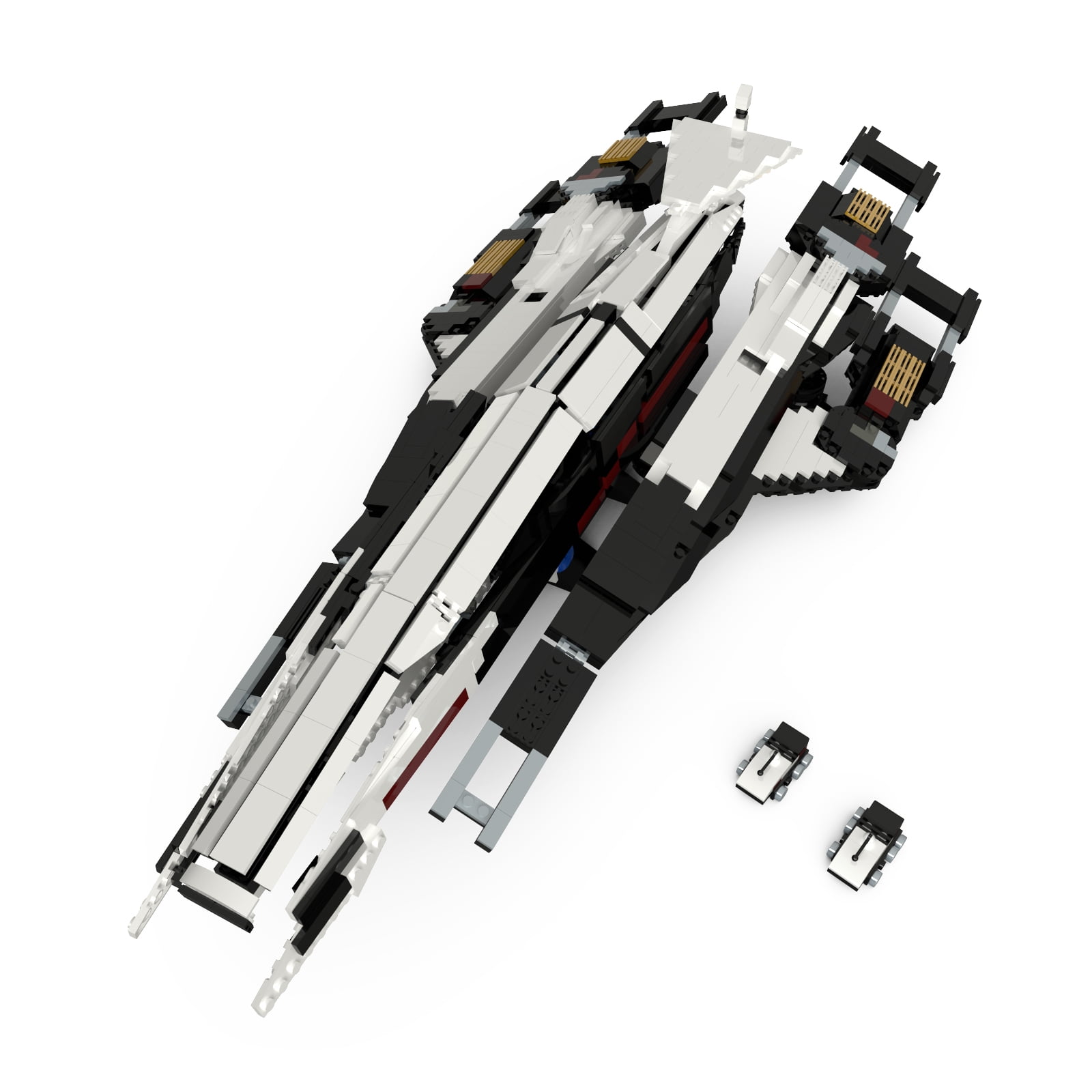 Starships Normandy SR 2 Building Blocks Set for Mass Effect Game Spaceship Fighter Airship Bricks Children Toys Gifts Walmart