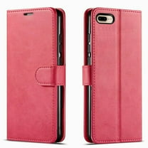 Starshop Anti Shock Leather Wallet Cell Phone Case for iPhone SE, Pink