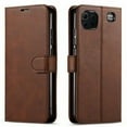 thumbnail image 1 of Starshop Case for Cricket Icon 3 (3rd Version), AT&T Radiant Max 5G, Cricket Innovate 5G [Protector Included], Wallet Pocket-Brown, 1 of 2