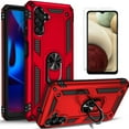 thumbnail image 1 of Starshop Case for Samsung Galaxy A13 5G, +Glass Screen Protector Drop Protection Ring Kickstand Cover Red, 1 of 8