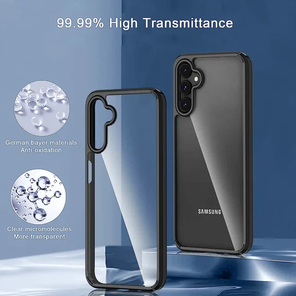 Starshop Galaxy A16 5G Case Phone Cover Shockproof Slim With Glass Screen - Black