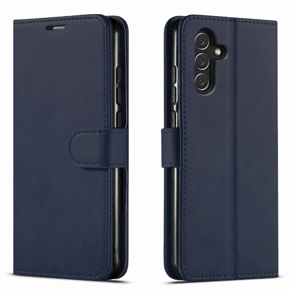 Starshop Galaxy A16 5G Phone Case Cover Wallet Pouch Case With Glass Screen - Blue