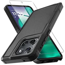 Starshop Google Pixel 10 Pro XL Case Phone Cover Shockproof Case With Glass Screen - Black