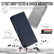 Starshop Motorola G Power 2026 Case Phone Cover Wallet Pouch Case With Glass Screen - Blue
