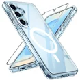 thumbnail image 1 of Starshop Samsung Galaxy A17 5G Case, Compatible with Magnetic Charging Slim Fit Clear Case With Screen - Clear, 1 of 5