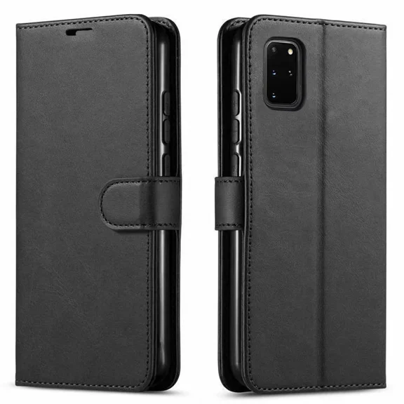 Starshop Samsung Galaxy A17 5G Case Phone Cover Wallet Pouch Case With Glass Screen - Black