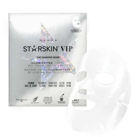 Starskin the Dimond Mask Vip Illuminating Bio-Cellulose Face Mask, 1.4 oz
