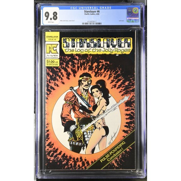 Starslayer #6 CGC NM/M 9.8 White Pages Last Issue! Comic Book