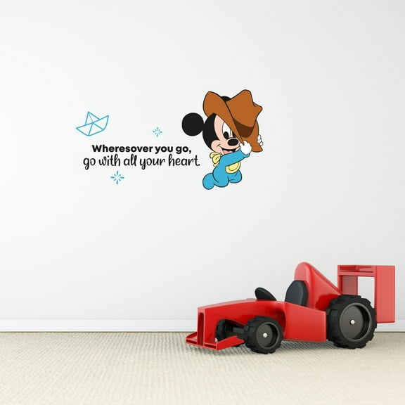 Start Life Baby Quote Cartoon Quotes Decors Wall Sticker Art Design Decal for Girls Boys Kids Room Bedroom Nursery Kindergarten Home Decor Stickers Wall Art Vinyl Decoration (15x30 inch)