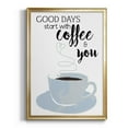 thumbnail image 1 of Start With Coffee & You Premium Framed Print - Ready to Hang, 1 of 9