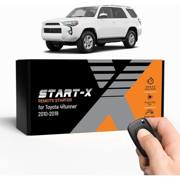 Start-X Remote Starter Kit for Toyota RAV4 (2013, 2014, 2015, 2016, 2017, 2018) & Coroa (2014-2019) Vehices | Push-to-Start Iition | Pug & Pay | ock 3X to Remote Start | Zero Wire Spicing