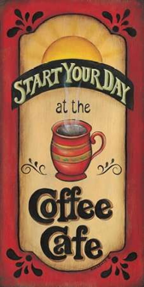 Start Your Day Canvas Art - Kim Lewis (24 x 48)
