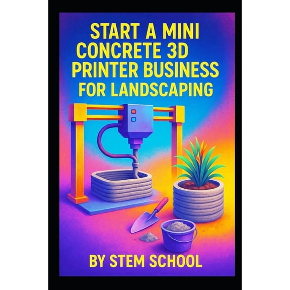 Start a Mini Concrete 3D Printer Business for Landscaping: Build, Design from 3D-Printed Planters, Retaining Walls and O, (Paperback)