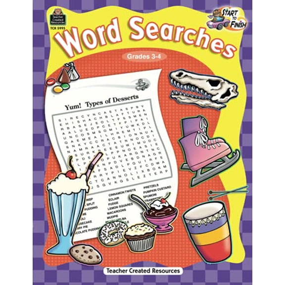 Pre-Owned Start to Finish: Word Searches Grd 3-4: Word Searches Grd 3-4 Paperback