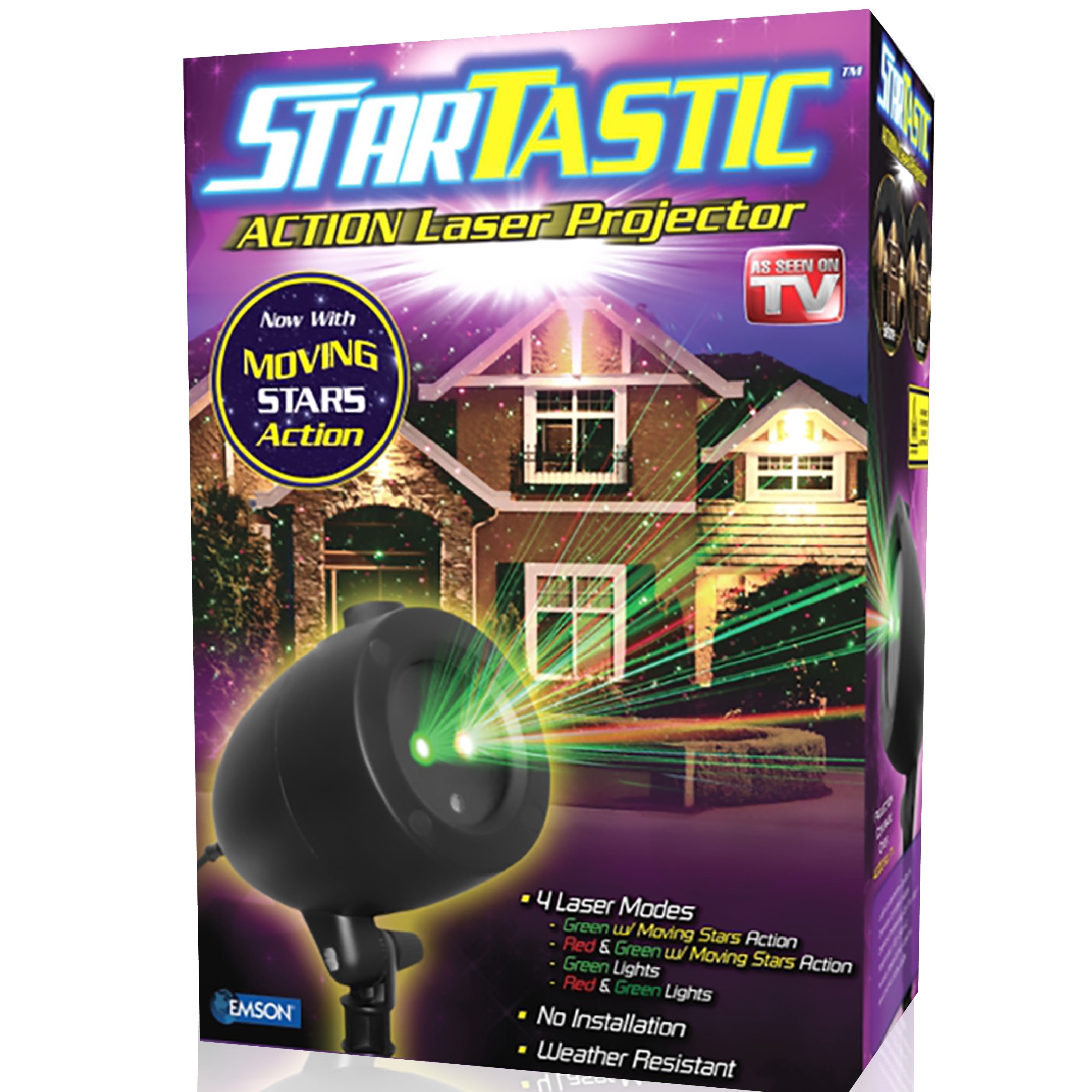 Startastic Laser Projector Lights Indoor Outdoor Holiday Star