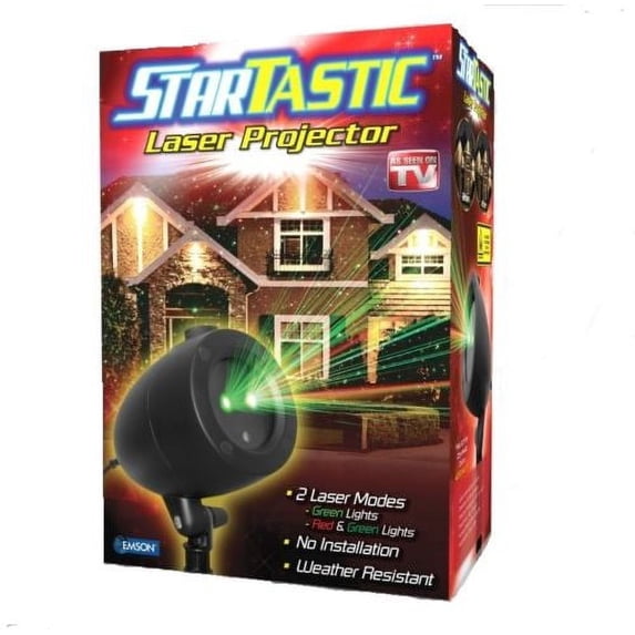 Startastic Laser Projector Lights Outdoor Indoor Holiday Star Lights for Christmas Halloween Waterproof 2 Modes