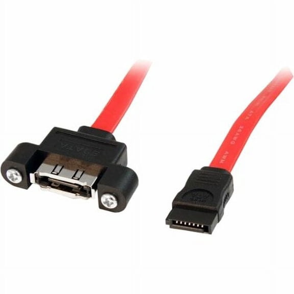 StarTech 1 ft eSATA Panel Mount Cable F/M