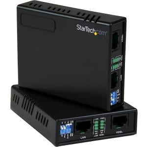 Startech 10/100 VDSL2 Ethernet Extender Kit over Single Pair Wire - 1km ...