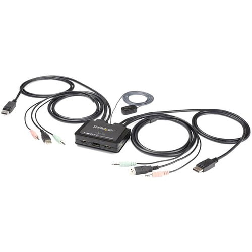 StarTech 2 Port USB 4K DisplayPort KVM Switch SV211DPUA4K