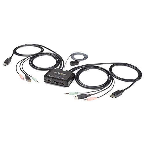 StarTech 2 Port USB 4K DisplayPort KVM Switch SV211DPUA4K