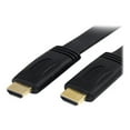 thumbnail image 1 of StarTech.com HDMIMM25FL 25 ft. Black Flat High Speed HDMI Cable with Ethernet Male to Male, 1 of 2