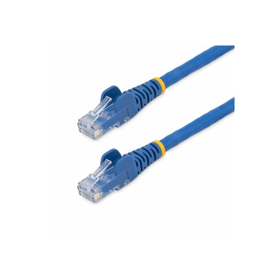 StarTech 25ft (7.6m) CAT6 Ethernet Cable - LSZH (Low Smoke Zero Halogen) - 10 Gigabit 250Mhz 100W PoE RJ45 UTP Network Patch Cord Snagless w/Strain Relief - Blue CAT 6, ETL Verified (N6LPATCH25BL)