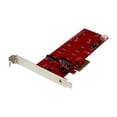 thumbnail image 1 of StarTech.com PEX2M2 2x M.2 SATA SSD Controller Card - PCIe - PCI Express M.2 SATA III Controller - NGFF Card Adapter, 1 of 5