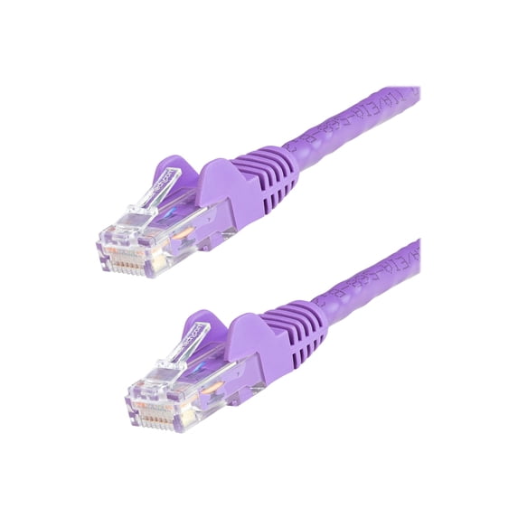 StarTech 3ft CAT6 Ethernet Cable - Purple CAT 6 Gigabit Ethernet Wire -250Mhz 100W PoE RJ45 UTP Network Patch Cord Snagless with Strain Relief (N6PATCH3PL)