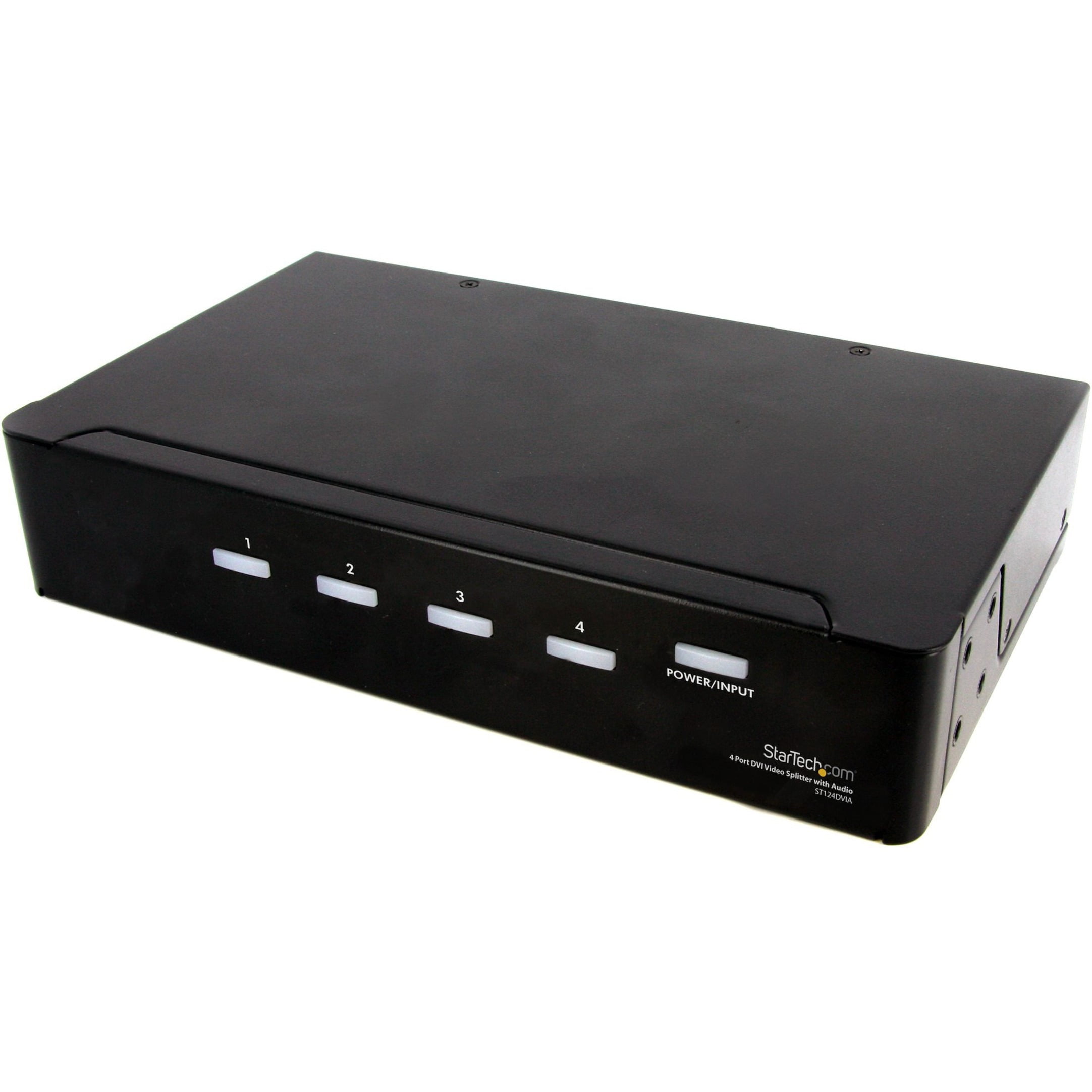 Startech 4 Port DVI Video Splitter with Audio - 1 x DVI-I (Dual-Link) Video In