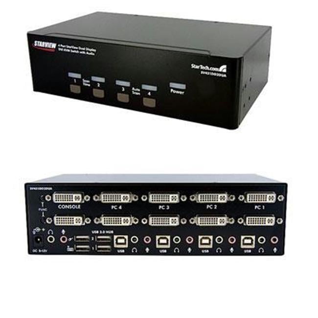 Startech  4-Port Dual DVI USB KVM Switch