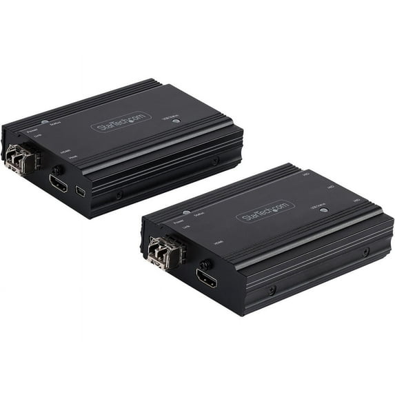StarTech.com 4K HDMI KVM Extender over Fiber, HDMI Video & USB over Fiber, up to 984ft/300m (MultiMode), 10G MMF SFP+ Modules