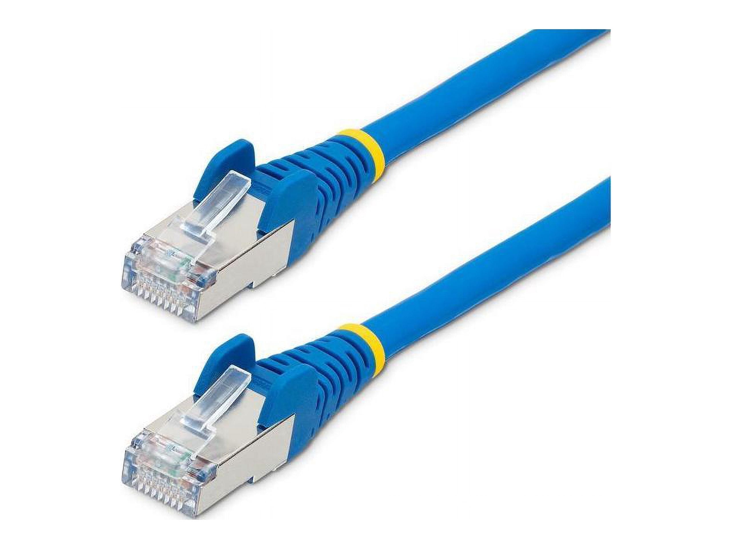 StarTech 4ft CAT6a Ethernet Cable - Low Smoke Zero Halogen (LSZH) - 10 Gigabit 500MHz 100W PoE RJ45 S/FTP Blue Network Patch Cord Snagless w/Strain Relief (NLBL-4F-CAT6A-PATCH)