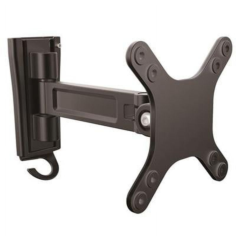 Black Aluminum Full-Motion Wall Mount Monitor Arm for 13"-27" Displays