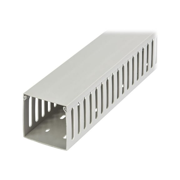 Startech Cable Management Raceway w/Parallel Slots 78in - Network Cable Hider Kit - Slotted Wire Duct System - Cord Concealer UL - Cable management raceway to organize network/power cords - Solid Sing