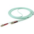 thumbnail image 1 of Startech.Com Aqua OM4 Duplex Multimode Fiber Optic Cable - 100 Gb - 50/125 - LSZH - LC/LC - 5 m, 1 of 6