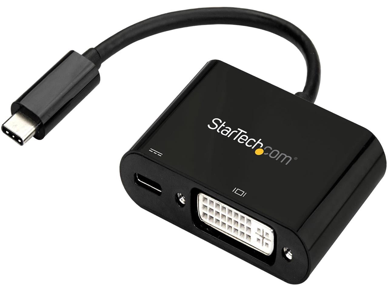 Startech.Com USB-C to DVI Adapter with USB Power Delivery - 1920 x 1200 ...