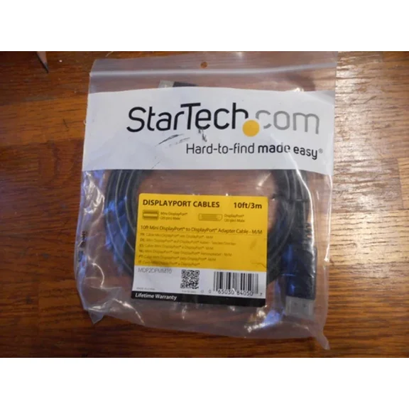 Startech Mdp2Dpmm10 10 Ft Mini Displayport To 1.2 Adapter Cable M/M 4K