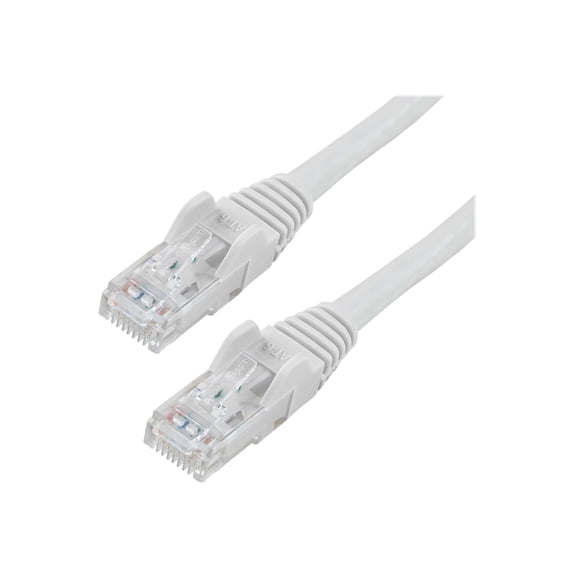StarTech 35ft CAT6 Ethernet Cable - White CAT 6 Gigabit Ethernet Wire -250Mhz 100W PoE RJ45 UTP Network Patch Cord Snagless with Strain Relief (N6PATCH35WH)