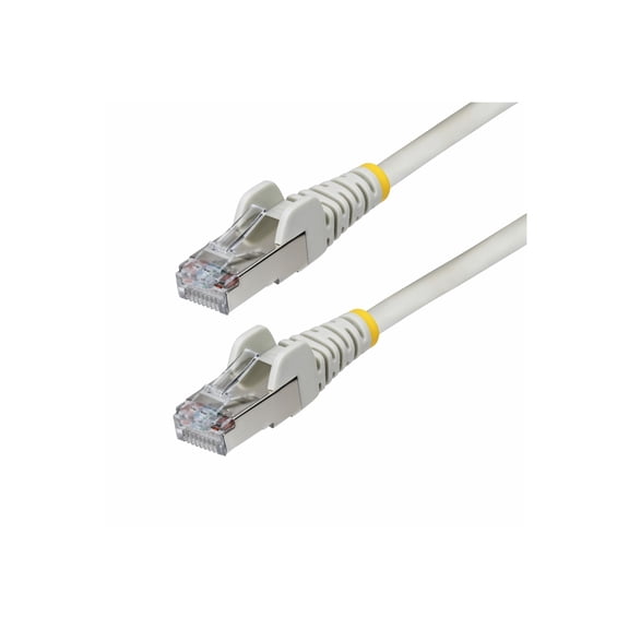 StarTech 5ft Gray CAT6a Ethernet Cable Snagless RJ45 10G 100W PoE S/FTP LSZH 27AWG Bare Copper 500MHz Shielded Network Patch Cord