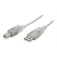 thumbnail image 1 of StarTech.com USBFAB10T Transparent Transparent USB 2.0 Cable - A to B, 1 of 3