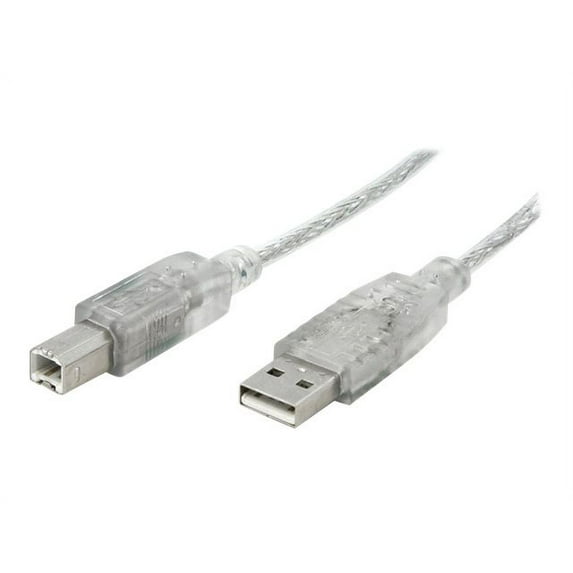 StarTech.com USBFAB10T Transparent Transparent USB 2.0 Cable - A to B