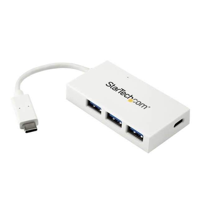 Startech  USB C Hub - White - 4 Port USB-C to USB-A and USB-C