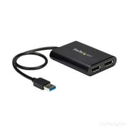 USB 3.0 to Dual DisplayPort Adapter 4K 60Hz, DisplayLink Certified, Video Converter with External Graphics Card - Mac & PC