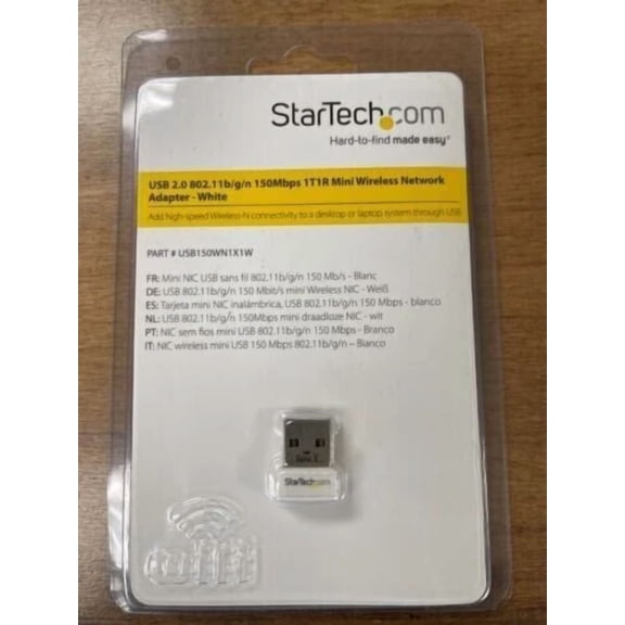 Startech Usb150Wn1X1W 150Mbps Mini Wireless N Network Adapter 802.11N/G