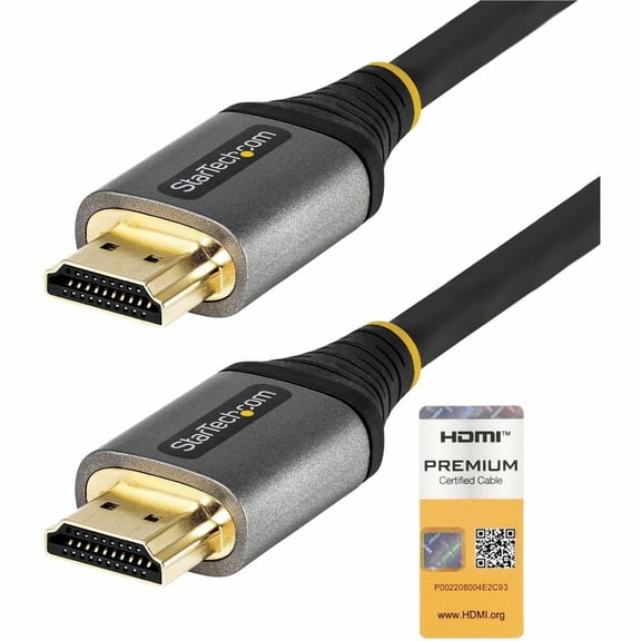 Startech.com 13ft (4m) Premium Certified HDMI 2.0 Cable, High Speed Ultra HD 4K 60Hz HDMI Cable w/ Ethernet, HDR10, UHD HDMI Monitor Cord, 1 (Quantity)