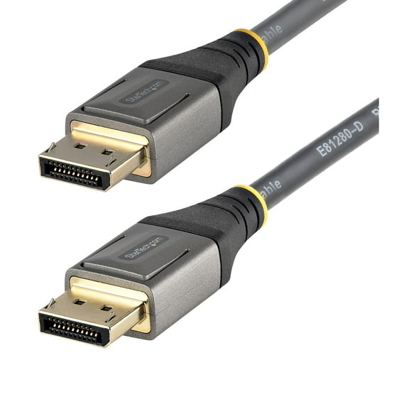 Startech.com 16ft (5m) Vesa Certified Displayport 1.4 Cable, 8k 60hz Hdr10, Ultra Hd 4k 120hz Dp Video Cable, Displayport To Displayport Cable, Dp Cord For Monitors/displays, M/m - Dp 1.4 Cable With